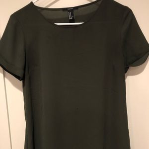 Forever 21 Green Short Sleeve Top